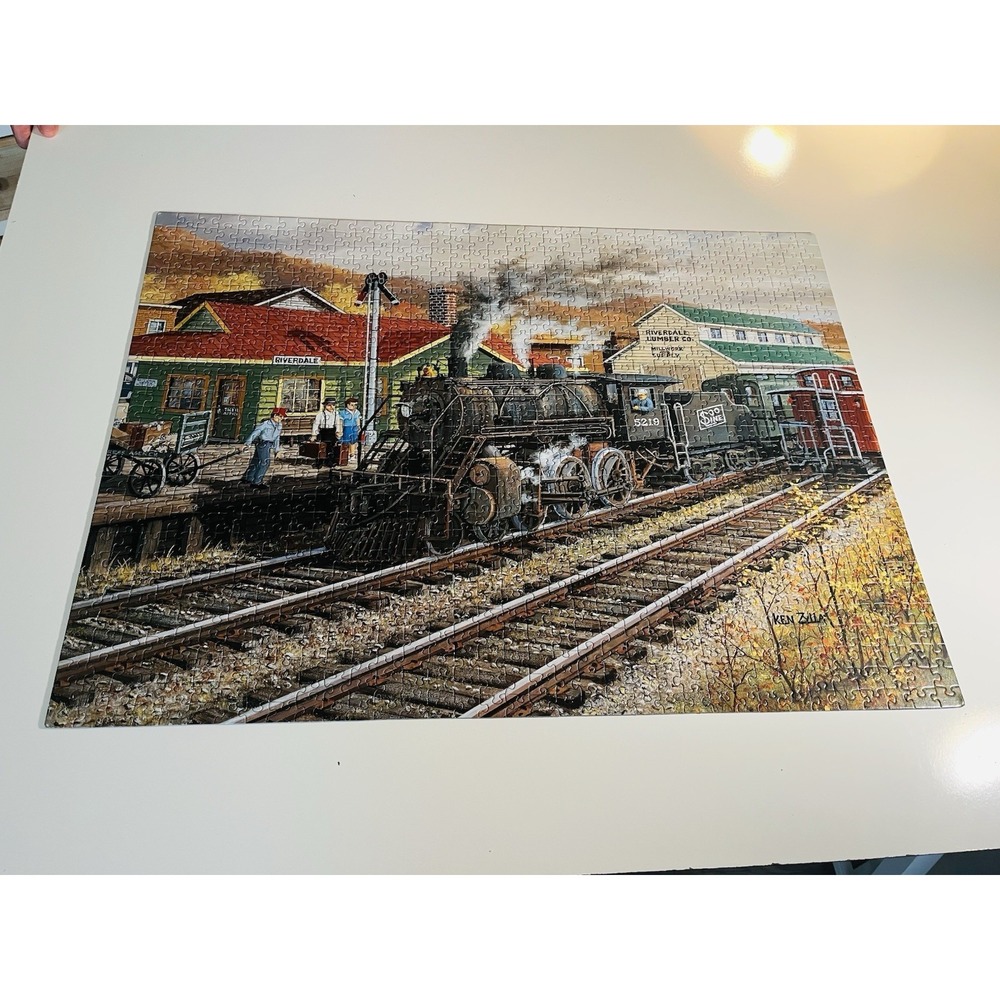 VTG Ravensburger Memory Junction 1000 Pc Jigsaw Puzzle Complete Ken Zylla Artist